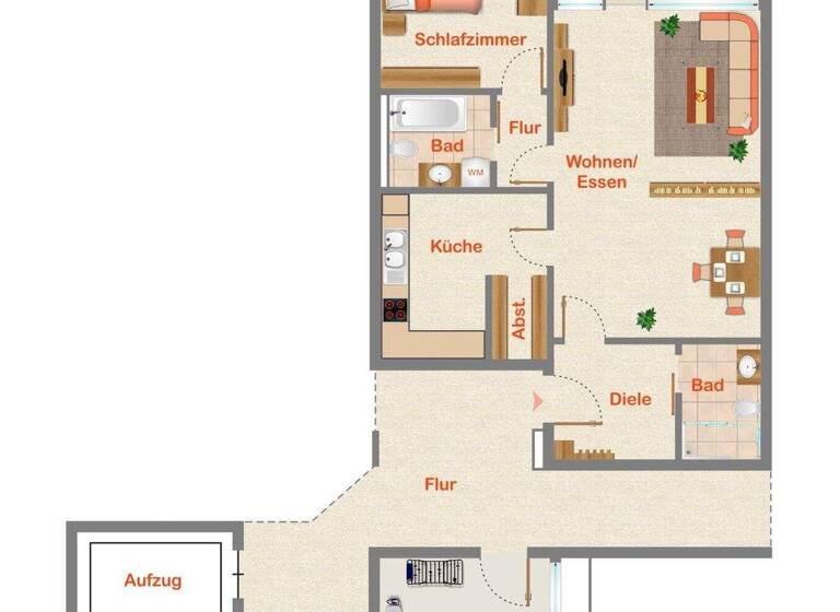 Wohnung zum Kauf 222.000 € 2 Zimmer 74,3 m² frei ab 01.08.2026 Trier-West-Pallien Trier 54294