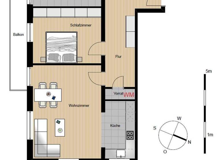 Wohnung zur Miete 1.455 € 2 Zimmer 74 m² 3. Geschoss frei ab 01.05.2026 Partenkirchen Garmisch-Partenkirchen 82467