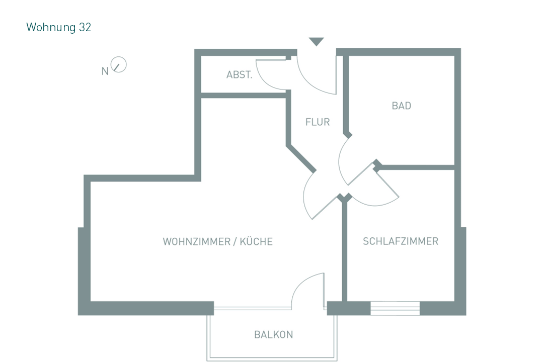 Wohnung zum Kauf provisionsfrei als Kapitalanlage geeignet 165.000 € 2 Zimmer 51,2 m²<br/>Wohnfläche Salztorscontrescarpe 11 Übriges Stade Stade 21680