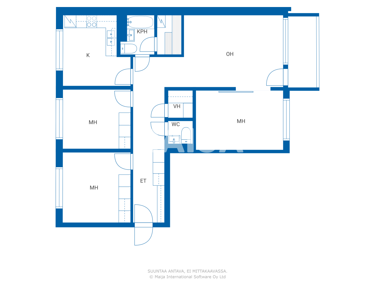 Studio zum Kauf 158.000 € 4 Zimmer 94 m²<br/>Wohnfläche 3.<br/>Geschoss Väylätie 39 Rovaniemi 96300