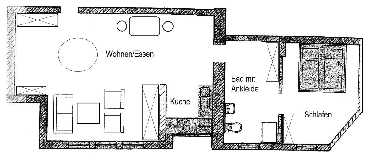 Wohnung zur Miete 460 € 2 Zimmer 65 m²<br/>Wohnfläche 1.<br/>Geschoss 01.03.2025<br/>Verfügbarkeit Braunsbach Braunsbach 74542