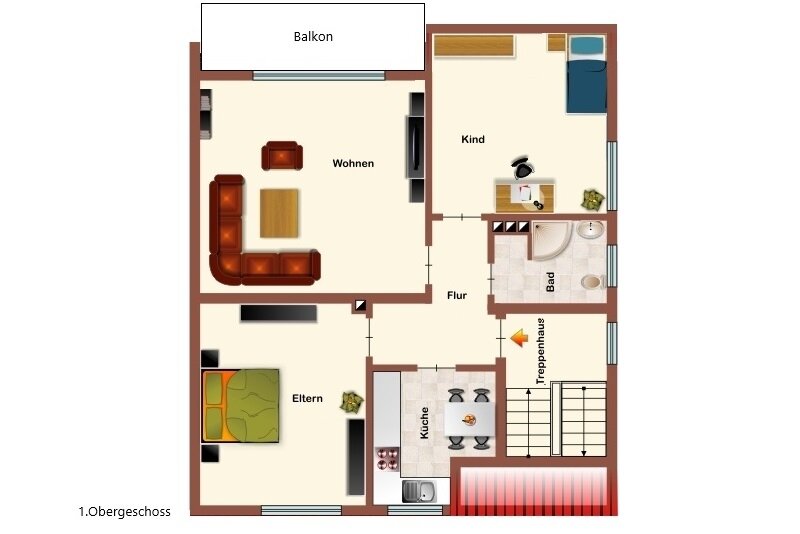 Wohnung zum Kauf provisionsfrei 290.000 € 3 Zimmer 78,7 m²<br/>Wohnfläche 1.<br/>Geschoss Rheingaustr. 119a Marxheim Hofheim 65719