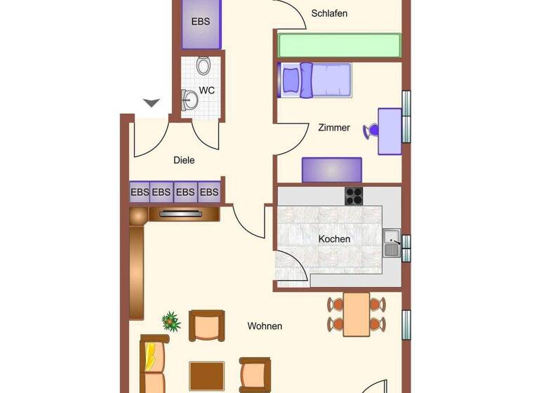 Wohnung zum Kauf 349.000 € 3 Zimmer 84,3 m² Wyhlen Grenzach-Wyhlen 79639