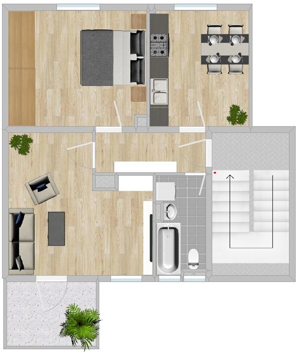 Wohnung zur Miete 404 € 2 Zimmer 57,8 m²<br/>Wohnfläche 2.<br/>Geschoss 01.01.2025<br/>Verfügbarkeit Steinstr. 11 Gröba Riesa 01591