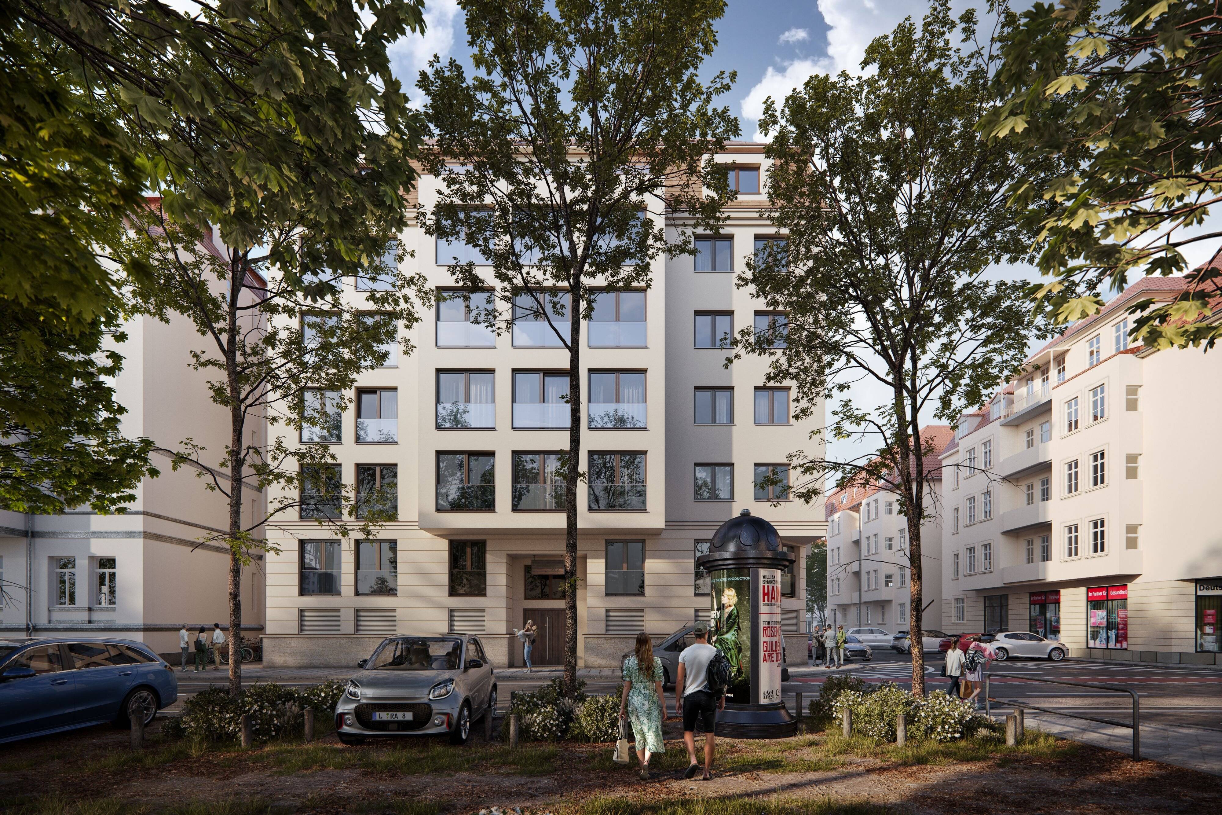 DG-Maisonettewohnung mit eigenem Dachgarten - Neubauprojekt mit Blick über Leipzig, KfW 40 – Leipzig – Vorschaubild 3
