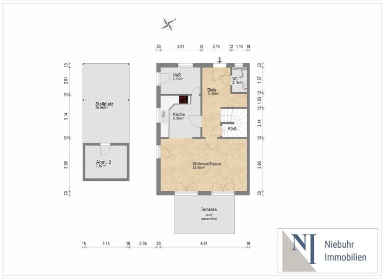Doppelhaushälfte zum Kauf 479.000 € 4 Zimmer 115 m² 450 m² Grundstück Bardowick 21357
