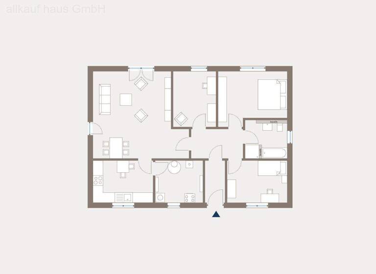 Bungalow zum Kauf - Erstbezug provisionsfrei 406.899 € 4 Zimmer 107,2 m² 501 m² Grundstück Beelitz 14547