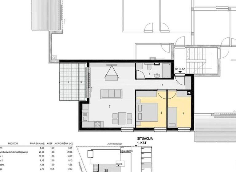 Wohnung zum Kauf 406.522 € 3 Zimmer 64 m² 1. Geschoss Kolan 0