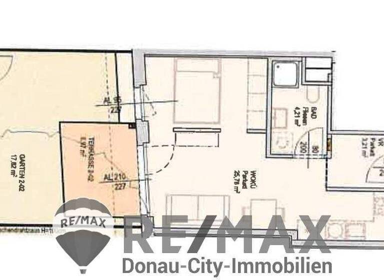 Studio zur Miete 764 € 1 Zimmer 33 m² Wien 1220