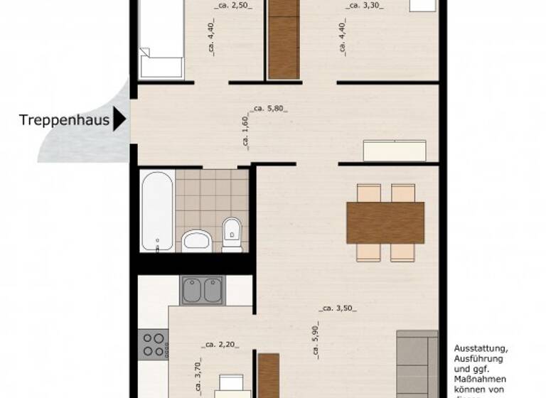 Wohnung zur Miete 300 € 3 Zimmer 68,6 m² 5. Geschoss Pappelgrund 26 Zoberberg Dessau-Roßlau 06847