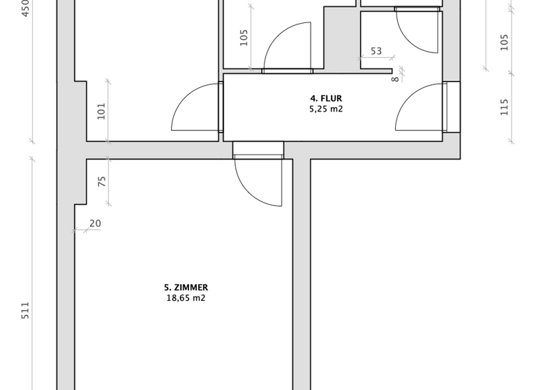 Wohnung zum Kauf 230.000 € 2 Zimmer 45,4 m² 2. Geschoss frei ab sofort Bremer Straße 70 Moabit Berlin 10551