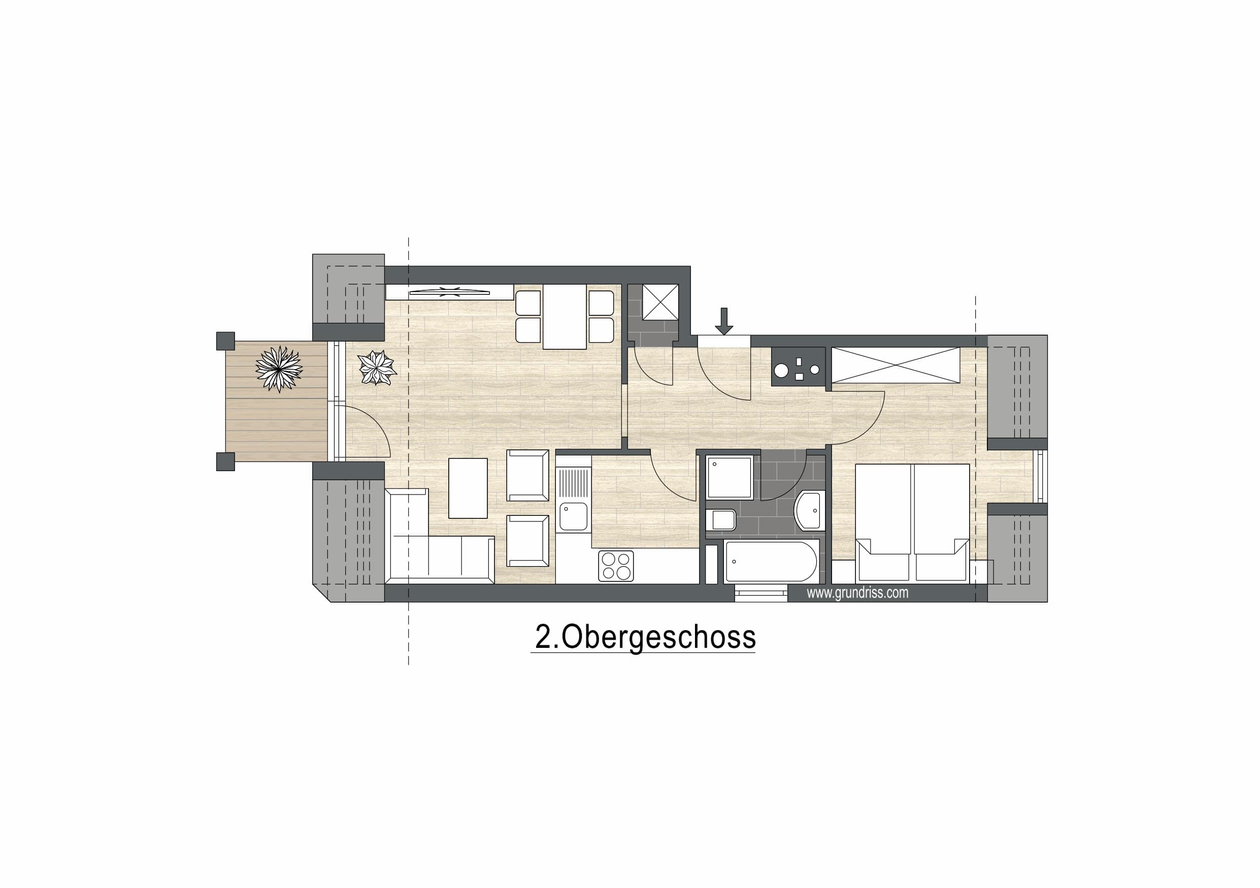 Wohnung zum Kauf 138.000 € 2 Zimmer 46,5 m²<br/>Wohnfläche 2.<br/>Geschoss Lauingen Lauingen 89415