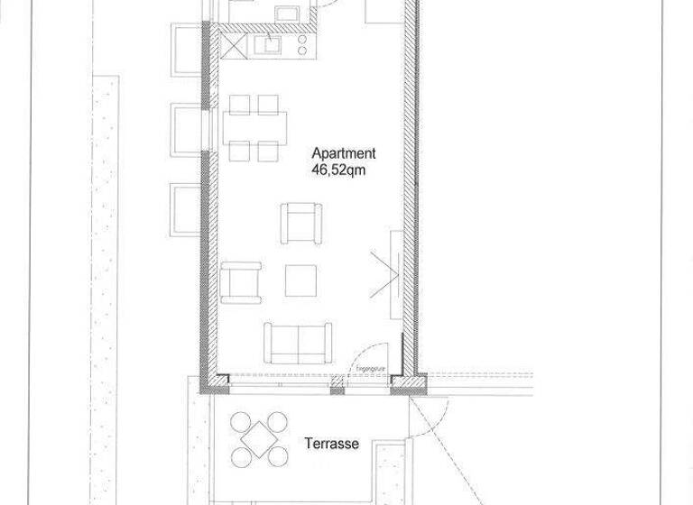 Studio zur Miete - Erstbezug 680 € 1 Zimmer 46,5 m² Neckarweihingen Ludwigsburg / Neckarweihingen 71642