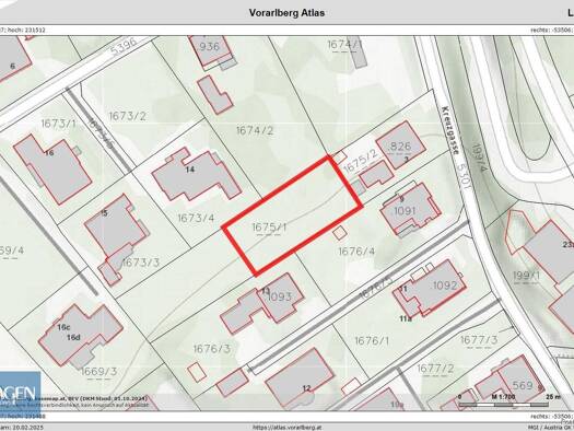 Grundstück zum Kauf 562,5 m² Grundstück Frastanz 6820