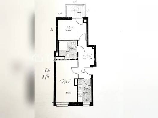 Wohnung zur Miete nur mit Wohnberechtigungsschein Tauschwohnung 398 € 2 Zimmer 54 m² 3. Geschoss Osdorf Altona 22765