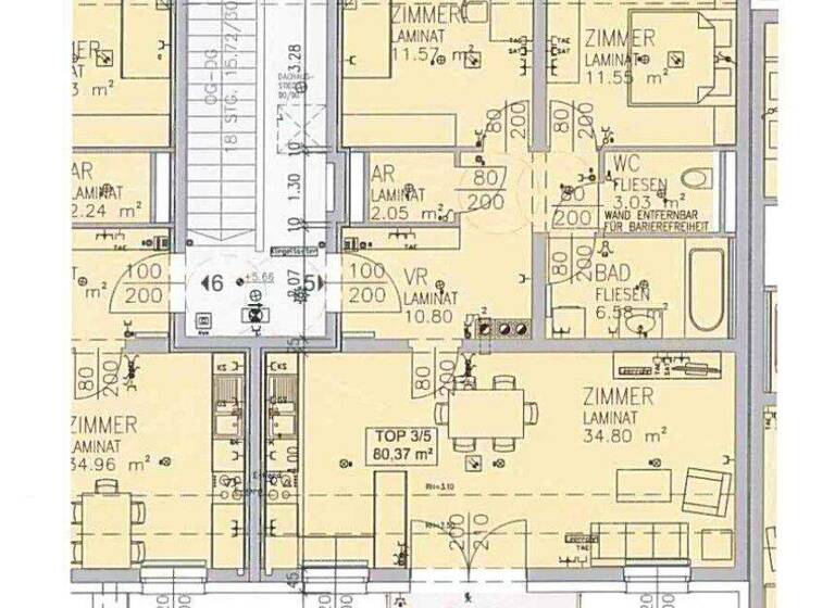 Wohnung zur Miete 685 € 3 Zimmer 80,6 m² Hofamt Priel 3681