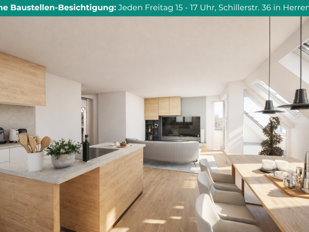 Maisonette zum Kauf - Neubau provisionsfrei 830.000 € 4 Zimmer 105,1 m² 2. Geschoss Schillerstraße 36 Herrenberg 71083