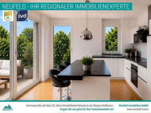 Wohnung zur Miete 1.649 € 4,5 Zimmer 108,4 m² 3. Geschoss frei ab 01.10.2026 Heilbronn Heilbronn 74074