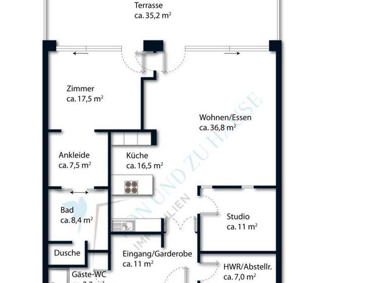 Wohnung zum Kauf provisionsfrei 752.000 € 2 Zimmer 126,6 m² Friedenstraße 30 Rotes Feld Lüneburg 21335