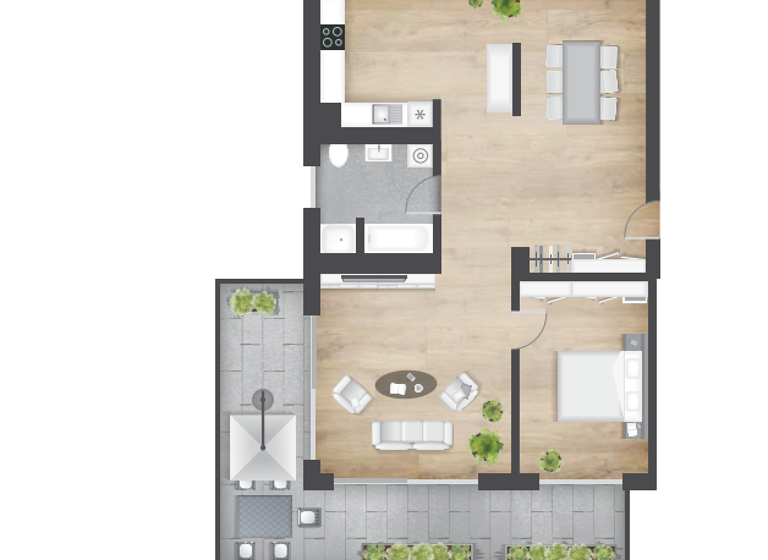 Wohnung zur Miete 1.902 € 2,5 Zimmer 105,4 m² 1. Geschoss Heilbronn 74074