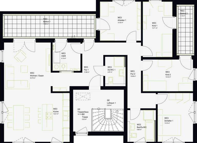 Mehrfamilienhaus zum Kauf - Erstbezug provisionsfrei als Kapitalanlage geeignet 723.109 € 293 m² 1.000 m² Grundstück Holzhausen Bad Salzuflen 32107