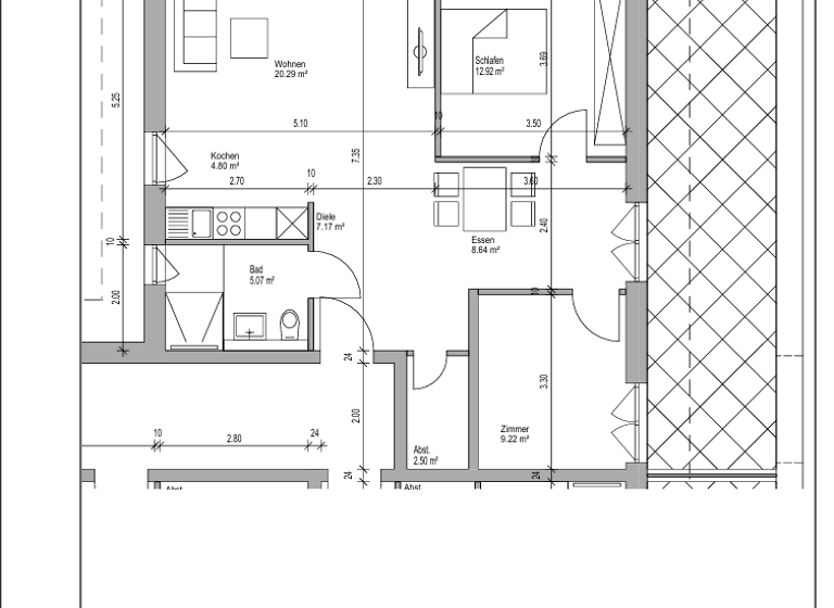 Wohnung zur Miete - Erstbezug 900 € 3 Zimmer 82,1 m² 2. Geschoss frei ab 01.08.2026 Im Auel 8 Eichhof Kürten 51515