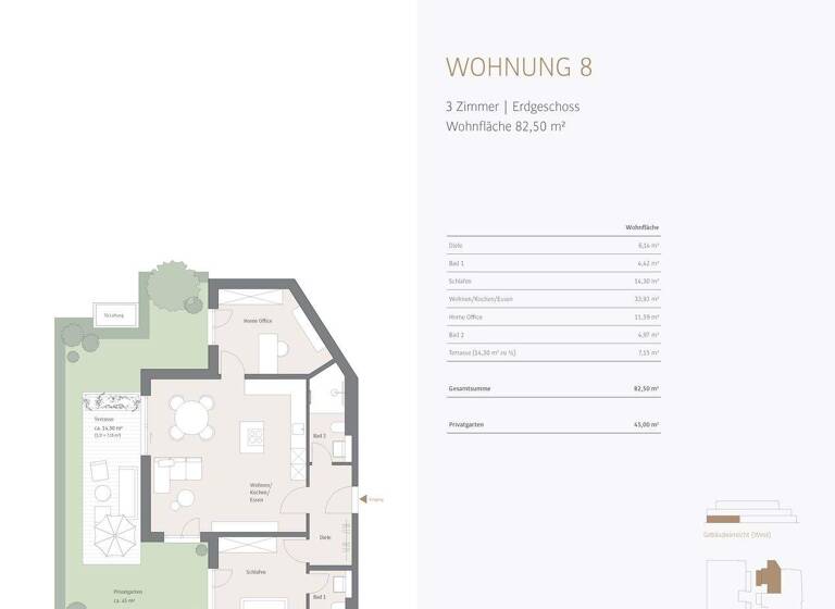 Wohnung zum Kauf - Erstbezug provisionsfrei 1.180.000 € 3 Zimmer 82,5 m² EG Pasing-Obermenzing München 81245