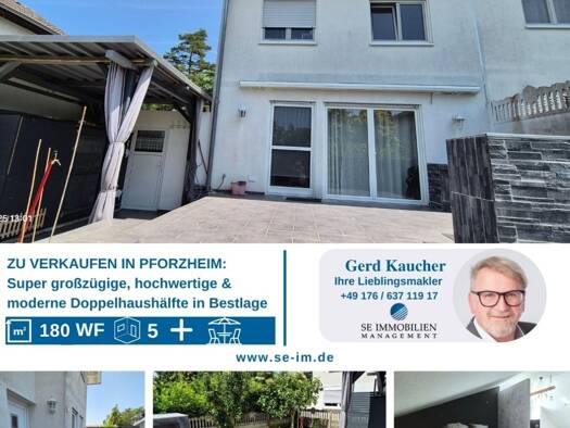 Doppelhaushälfte zum Kauf 499.000 € 5 Zimmer 161,6 m² 222 m² Grundstück frei ab sofort Nordweststadt Pforzheim 75177