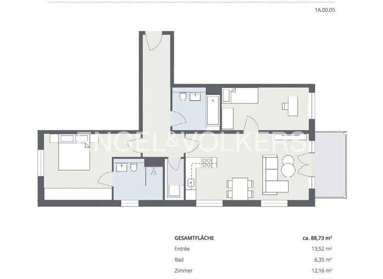 Wohnung zum Kauf 384.900 € 3 Zimmer 88 m² Wald Solingen 42719