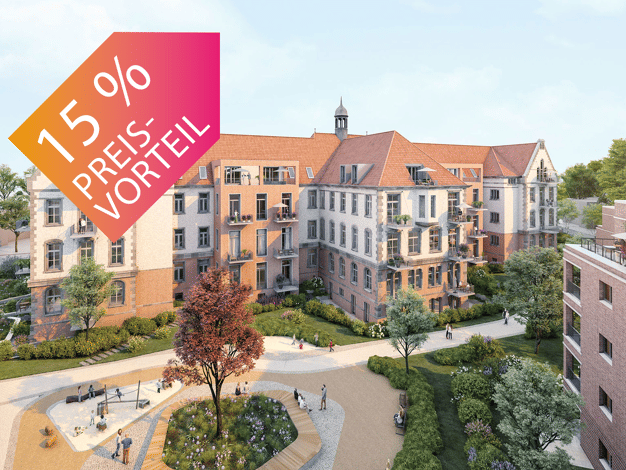 Wohnung zum Kauf - Erstbezug provisionsfrei 562.500 € 3 Zimmer 99,9 m² 2. Geschoss frei ab sofort Nordstadt Nord 30167