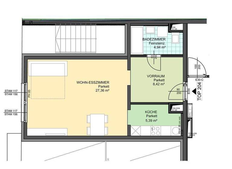 Studio zur Miete 622 € 1 Zimmer 46,1 m² 1. Geschoss Wien 1100