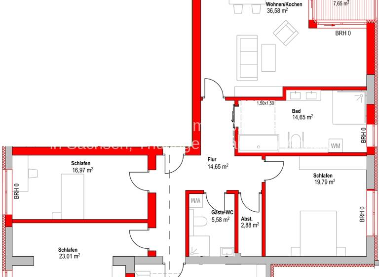 Wohnung zum Kauf 548.345 € 5 Zimmer 156,7 m² Gerichshain Machern / Gerichshain 04827