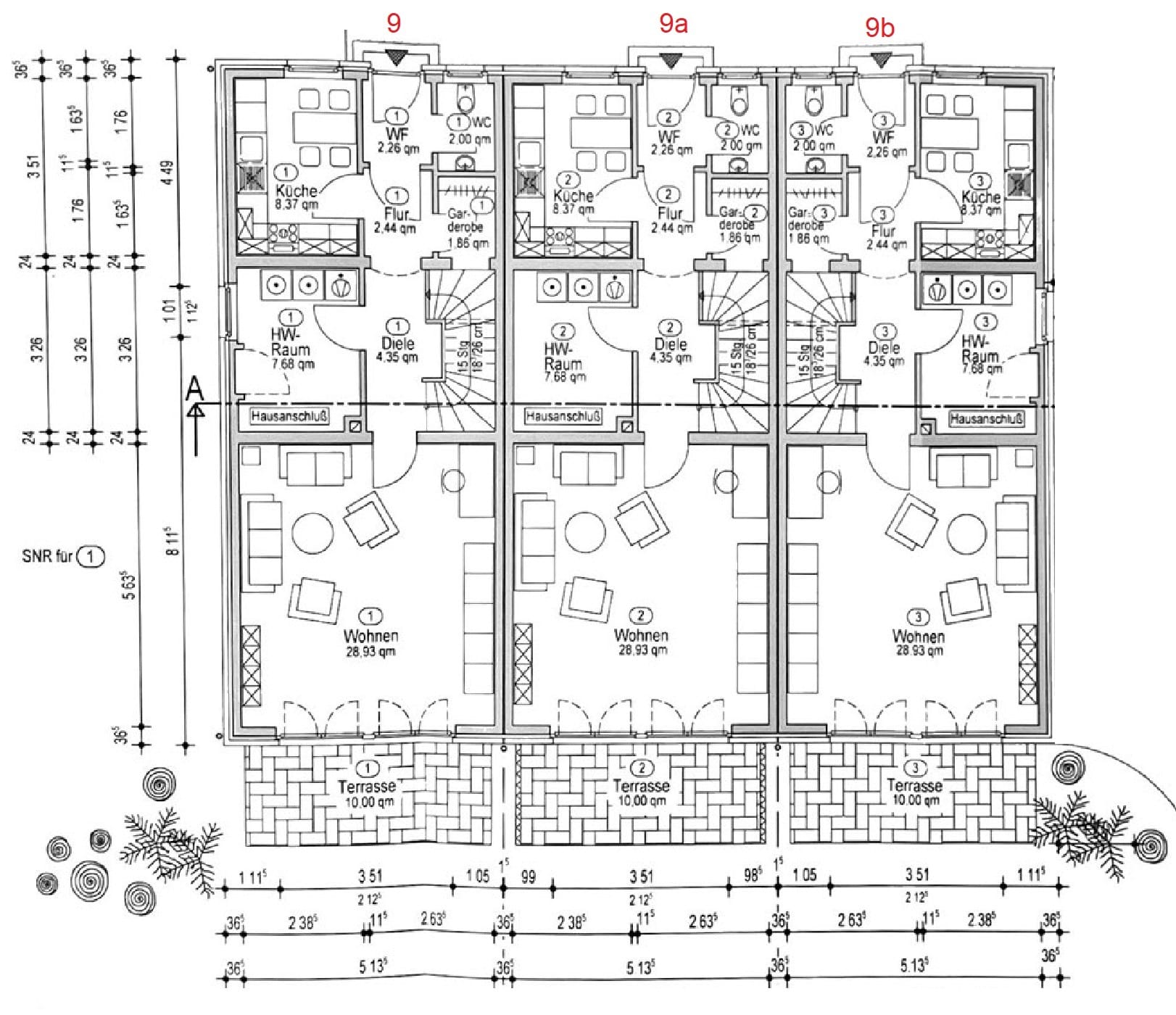 Reihenmittelhaus zum Kauf 299.000 € 4 Zimmer 116 m²<br/>Wohnfläche 810 m²<br/>Grundstück Wildeshausen 27793