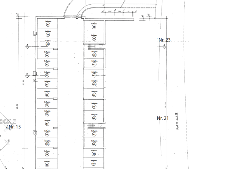 Tiefgarage zur Miete provisionsfrei 55 € Pappelallee 21 Bad Füssing 94072