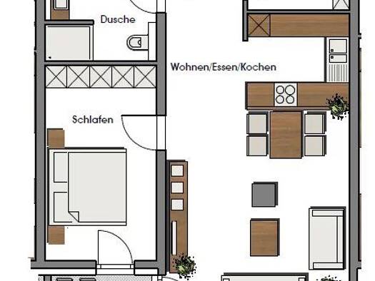 Wohnung zur Miete 700 € 2 Zimmer 65,6 m² 2. Geschoss frei ab 01.11.2026 Perl Perl 66706