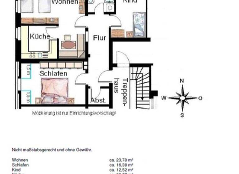 Wohnung zum Kauf provisionsfrei 333.000 € 3 Zimmer 79 m² 3. Geschoss Stethaimer Str Nikola Landshut 84034