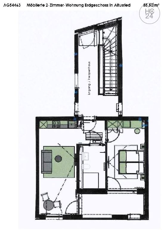 Wohnung zur Miete Wohnen auf Zeit 1.300 € 2 Zimmer 56 m²<br/>Wohnfläche ab sofort<br/>Verfügbarkeit Altusried Altusried 87452