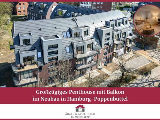 Wohnung zum Kauf - Erstbezug 639.000 € 2 Zimmer 77,4 m² Poppenbüttel Hamburg 22399