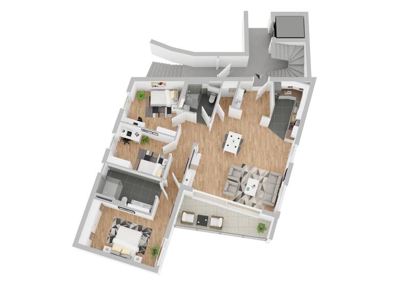 Wohnung zum Kauf provisionsfrei 960.000 € 4 Zimmer 109,1 m²<br/>Wohnfläche EG<br/>Geschoss Degerloch Stuttgart 70597