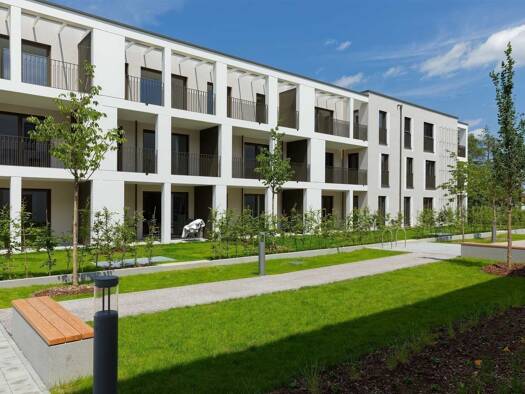 Wohnung zum Kauf - Erstbezug provisionsfrei 354.900 € 1 Zimmer 39,8 m² 1. Geschoss Hausener Holzweg 8a Heimstetten Kirchheim bei München 85551