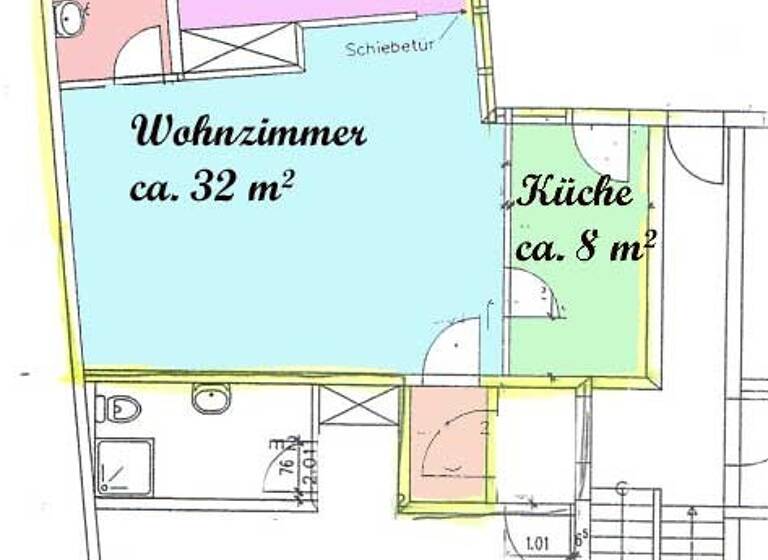 Wohnung zur Miete 425 € 2 Zimmer 62,7 m² 2. Geschoss frei ab sofort Stendal 39576