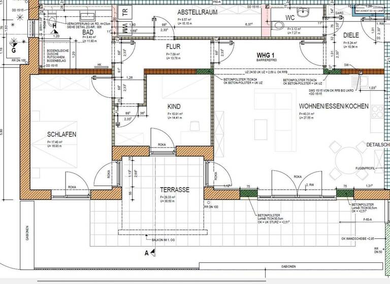 Studio zur Miete 1.200 € 3 Zimmer 106 m² Lockweiler Wadern-Lockweiler 66687