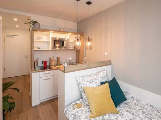 Wohnung zur Miete 1.236 € 1 Zimmer 17 m² frei ab sofort Hanebergstraße 2 Neuhausen-Nymphenburg München 80331