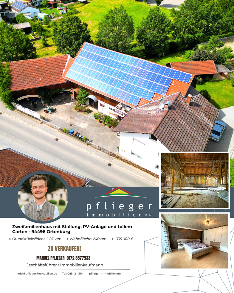 Mehrfamilienhaus zum Kauf 335.000 € 8 Zimmer 240 m² 1.251 m² Grundstück Dorfbach Ortenburg 94496