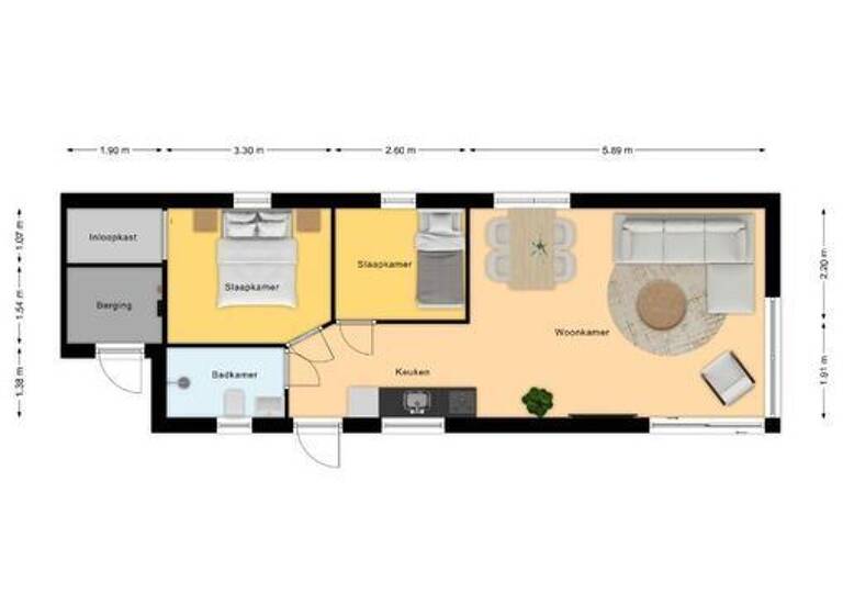 Einfamilienhaus zum Kauf provisionsfrei 279.000 € 3 Zimmer 53 m² 336 m² Grundstück Maireweg 16-108 Burgh-Haamstede 4328GR