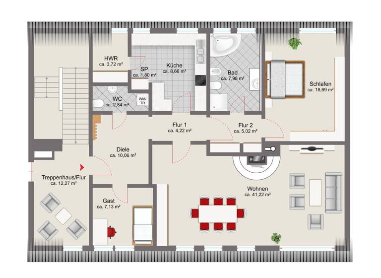 Wohnung zum Kauf 860.000 € 2,5 Zimmer 111 m² Sendling-Westpark München 80686
