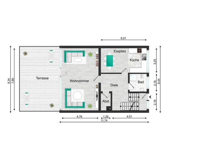Reihenmittelhaus zum Kauf 419.900 € 5 Zimmer 140 m² 285 m² Grundstück Horrem Kerpen 50169