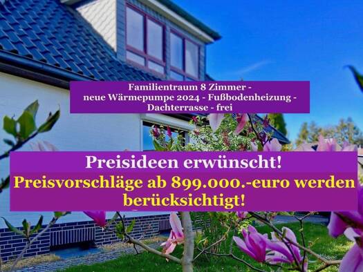 Einfamilienhaus zum Kauf 1.000.000 € 8 Zimmer 210 m² 995 m² Grundstück frei ab sofort Niendorf Hamburg 22453
