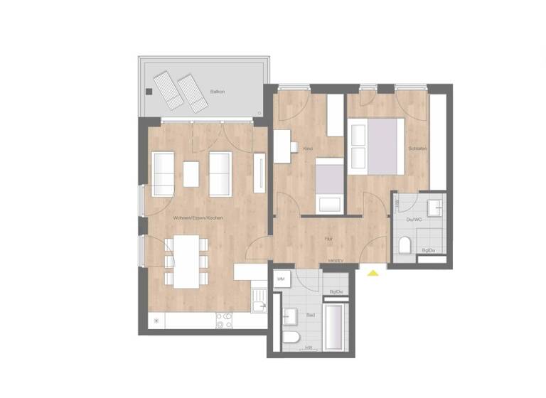 Wohnung zum Kauf provisionsfrei 779.900 € 3 Zimmer 77,5 m² 1. Geschoss Neuried 82061