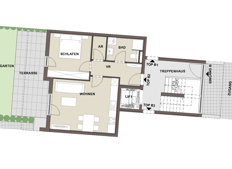 Wohnung zum Kauf provisionsfrei 379.000 € 2 Zimmer 56 m²<br/>Wohnfläche EG<br/>Geschoss Bad Reichenhall Bad Reichenhall 83435